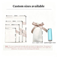 Boîte à bijoux personnalisée avec logo, pochette en velours satiné avec cordon de serrage, sac cadeau pour bracelet, bague, boucles d'oreilles
