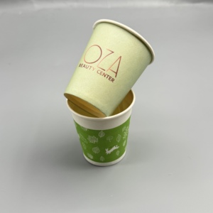 Gobelets en papier kraft jetables, personnalisés ou standard, à paroi simple ou double, pour café, thé, boissons chaudes, emballage à emporter - Product Image 1