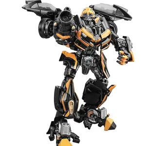 可变形玩具模型汽车机器人黄色机器人服装适合商业机会