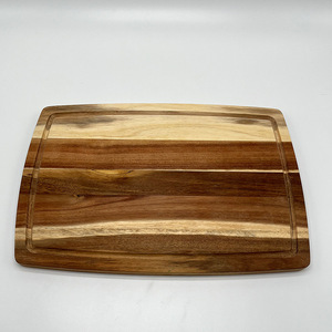 Tabla de cortar de madera rectangular de 42x28x2cm para uso doméstico - Product Image 1