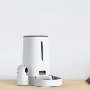 Distributeur automatique de nourriture pour animaux de compagnie CITICITY en acier inoxydable intelligent avec Wi-Fi, charge automatique, caméra à distance et contrôle par application mobile pour chiens - Product Image 3