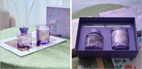 Coffret Cadeau de Luxe Ascendia pour la Maison avec Bougie Parfumée en Cire de Soja et Diffuseur à Bâtonnets – Décoration Aromathérapie Écologique