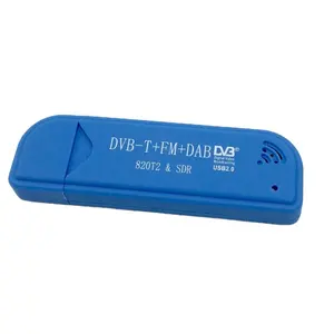 USB 2.0 דיגיטלי DVB-T SDR+DAB+FM HDTV מקלט מקלט מקלט R820T2 ממיר