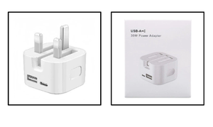 Bộ sạc tiêu chuẩn Anh hai cổng pd35w xuyên biên giới cho đầu sạc nhanh iPhone và bộ sạc đầu iPhone 15 - Product Image 3
