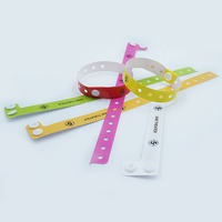 Venta directa de fábrica, pulsera de vinilo de PVC personalizada desechable, actividad temática, parque, evento, entrada, código de barras, pulsera de plástico