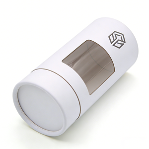 High Quality Cylindrical Cardboard Box With PVC Window Custom Size Luxury Round Paper Tube For Tea Food Packaging - Product Image 3