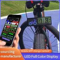 Aplicación programable bicicleta luz trasera mensaje movimiento Control remoto bicicleta señal de giro Diy texto pantalla Led para bicicleta