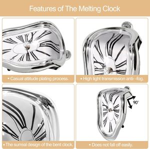Montre créative <span class=keywords><strong>Dali</strong></span> <span class=keywords><strong>horloge</strong></span> de fusion surréaliste étagère de table bureau mode <span class=keywords><strong>horloge</strong></span> fondue Salvador <span class=keywords><strong>Dali</strong></span> <span class=keywords><strong>horloge</strong></span> déformée - Product Image 2