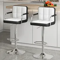 Vente en gros d'usine de tabourets de bar et ensembles de chaises de restaurant tabourets de bar pivotants en cuir PU de cuisine chaise de bar