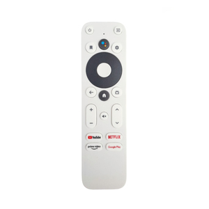 รีโมทคอนโทรลสมาร์ททีวีแบบเปลี่ยนเสียงได้ สำหรับ MECOOL KM2-433 MHz LCD TV ใช้แบตเตอรี่แบบ AAA พร้อมระบบ Rolling Code - Product Image 1