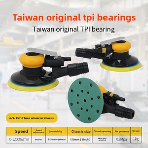 [Vente directe usine] Tête de ponçage pneumatique OLYM 6 pouces pour réparation automobile, <span class=keywords><strong>ponceuse</strong></span> à mastic anti-poussière 68 dB 150 mm - Product Image 2