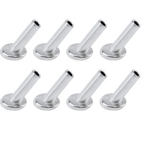 Manchons de protection EKOO en acier inoxydable 316 pour poteaux d'escalier en bois, installation DIY, pour garde-corps à câble de 1/8 pouce