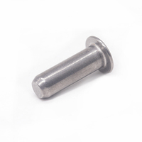 Rivets à tête ronde en acier massif usinés CNC sur mesure OEM, rivets spéciaux en laiton massif et en aluminium