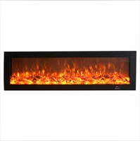 Console TV de luxe multicolore avec cheminée électrique intégrée, meuble de rangement pour divertissement domestique