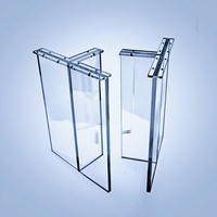 Base de table en forme de T Lucite pieds de table à manger en acrylique transparent avec vis pieds en plastique contemporains personnalisés pour armoires de cuisine