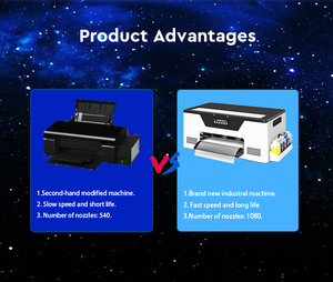 30 Cm Dtf Máy In 2024 Mới Giá Rẻ Máy In Phun Phim Vật Nuôi Máy In Cộng Với Bột Shaker Sắc Tố Mực Máy - Product Image 4