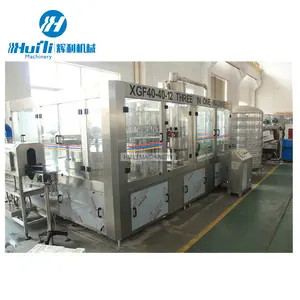 Hot Sale Full Automatic Turnkey Project Mineral Water Filling L Ine Pure Water Bottling Filling Labeling Packing 3 in 1 Machine