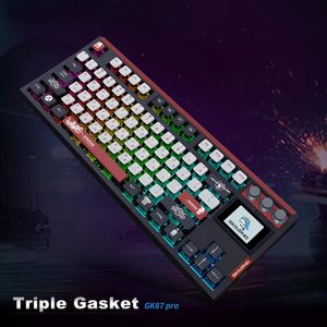 <span class=keywords><strong>Skyloong</strong></span> คีย์บอร์ด GK87 Pro tkl ไร้สาย USB-C สลับร้อนคีย์บอร์ดแบบกลไก N-Key rollover พร้อมจอแสดงผลคีย์บอร์ดเกม RGB สำหรับ mac/win - Product Image 3