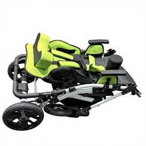 Fauteuil roulant pliable léger pour enfants, inclinable et tout-terrain, poussette pour bébé, fauteuil roulant CP pour enfants ayant des besoins spéciaux - Product Image 4