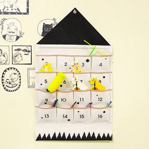 Nouveau sac de rangement mural en toile pour clés et articles divers, idéal pour chambre d'enfant, avec 24 compartiments - Product Image 2