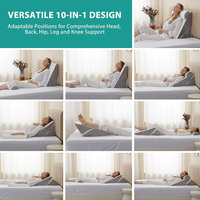 3PCS Bettkeil kissen zum Schlafen 20-in-1-verstellbarer Memory Foam-Kissen keil zur Linderung von Rückens ch merzen