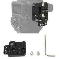 Plaque d'extension d'adaptateur portable en alliage d'aluminium pour prototype rapide personnalisé, avec trous de 1/4 et 3/8 pouces et griffe porte-accessoire pour stabilisateur