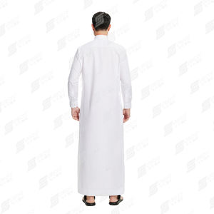 Nuovo Design di alta qualità Dubai <span class=keywords><strong>abbigliamento</strong></span> islamico da <span class=keywords><strong>uomo</strong></span> Thawb Jubba <span class=keywords><strong>etnico</strong></span> Thobes tinta unita <span class=keywords><strong>uomo</strong></span> musulmano Thobe - Product Image 6