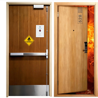   Porte coupe-feu certifiée pour hôtels et appartements, prix usine, résistance au feu 30, 60, 90 minutes, en bois massif avec finition de surface