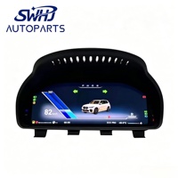 Panel Instrumen Digital LCD Lengkap untuk BMW, Pemasangan Plug and Play Tanpa Perusakan, Multi Tema UI, Spedometer