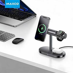 Support de chargeur sans fil magnétique MAXCO MW16 4-en-1 Qi2 avec veilleuse - Product Image 4