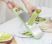 Groothandel Populaire RVS Handmatige Snijder/Schaaf voor Aardappelen, Knoflook, Wortels, Fruit en Groenten