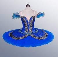 Tutu de ballet professionnel Raymonda pour la danse, La Belle au bois dormant, acte III, variation de l'Oiseau bleu, tutu classique de pas de deux, bleu