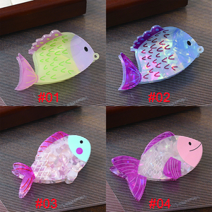 Kleine Fisch form Acryl Niedliches Haar Zubehör Neue Bunte Süße Frauen Gril's Haar klaue High-End Cartoon Tier Haars pange Benutzer definiert - Product Image 4