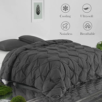 Prix d'usine, personnalisable, insert de couette en duvet de canard blanc pour hôtel, ultra doux, respirant, tissu en coton brodé, certifié OEKO-TEX