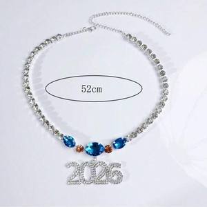 שרשרת תליון 2026 ריינסטון מוגזם עבור גברים נשים היפ-הופ רב-תכליתי שרשרת קריסטל יהלומים (nl936) - Product Image 2