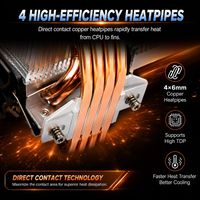 Nouveau design, refroidisseur d'air CPU blanc avec ventilateurs RGB, radiateur de jeu 12V, tour de refroidissement en aluminium pour boîtiers d'ordinateur