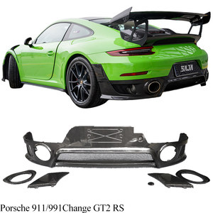ชุดแต่งคาร์บอนไฟเบอร์สไตล์ GT2 RS สำหรับ 911/991 ประกอบด้วยลิ้นหน้า, ดิฟฟิวเซอร์หลัง, ฝาครอบหน้า, สปอยเลอร์ - Product Image 5