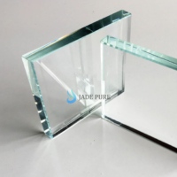 Verre solide ultra-transparent à faible teneur en fer JADE PURE avec garantie d'un an pour les projets de décoration intérieure industrielle et de cuisine