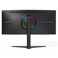 Moniteur de jeu 34 pouces pour ordinateur de bureau, écran incurvé 4K HD, luminosité 250 cd/m², 99 % sRGB, DP/USB, idéal pour le gaming automobile