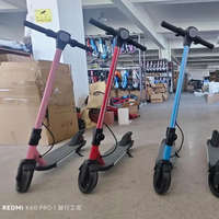 Trottinette électrique pour enfant, pliable, cadre en alliage d'aluminium, suspension avant de 6,5 pouces, vitesse intelligente de 16 km/h, capacité de charge de 70 kg