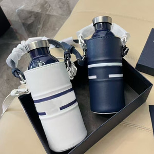 Stainless Steel Water Bottle Water <b>Kettle</b> Outdoor Portable Strap Insulated Cup - Product Image 2