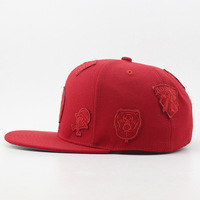 Haute Qualité 100% Acrylique En Gros Feutre Broderie Patch Structuré Plat Bill Snapback Chapeaux Haute Couronne Sports Caractère En Plein Air