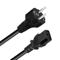 Cordon d'alimentation XUZHAO sur mesure, certifié KC, 1,5 m, 16 A, 2 broches, 3 fils, extrémité femelle C13 IEC, pour appareils électroménagers
