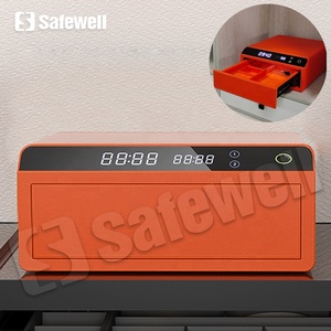 SWJW-06 Coffre-fort électronique intelligent biométrique à empreintes digitales avec clavier tactile, mini-coffre-fort portable pour la maison et le bureau, pour objets de valeur - Product Image 6