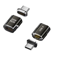 Adaptador Magnético USB-C PD de 240W, USB4, Transmisión de Datos de Alta Velocidad de 80Gbps, Conector de Proyección de Video 8K para Laptop y Teléfono