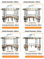 Pavillon BBQ gonflable de luxe imprimé sur mesure, résistant à la neige, 3M, pour jardin et cour, en acier thermolaqué, direct usine