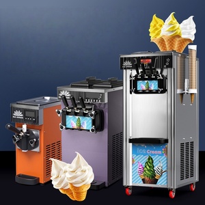 Máquina de Helado Suave Vertical de Alta Eficiencia, 3 Sabores, Acero Inoxidable, Gran Capacidad, Uso en Puestos de Comida Móviles - Product Image 4