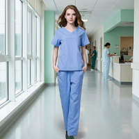 Tenue d'infirmière en polycoton, uniforme de travail