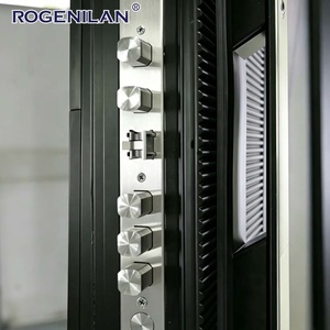 Puerta de Entrada Doble de Aluminio con Cerradura Multipunto y Diseño 3D Anti-robo Personalizado de Fábrica Rogenilan - Product Image 4
