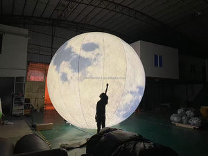 Luz LED grande de 5m de diámetro hecha del mejor material de Pvc para actividades de <span class=keywords><strong>China</strong></span> Fabricante inflable Globo De Luna inflable - Product Image 2